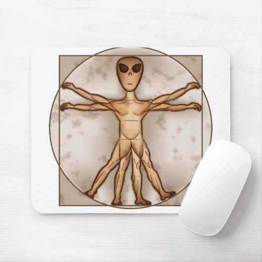 Vitruvian Alien Muismat (Met muis)