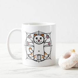 Vitruvian Cat Koffiemok