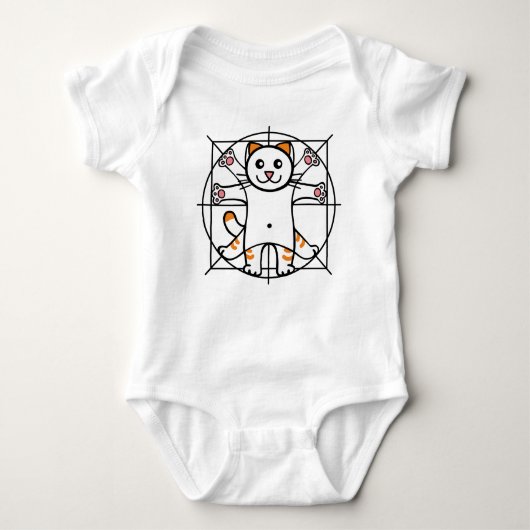 Vitruvian Cat Romper (Voorkant)