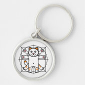 Vitruvian Cat Sleutelhanger (Voorkant)