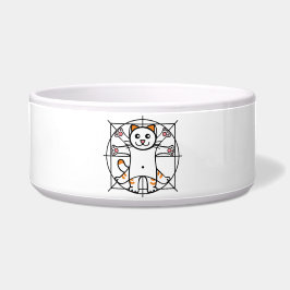 Vitruvian Cat Voerbakje