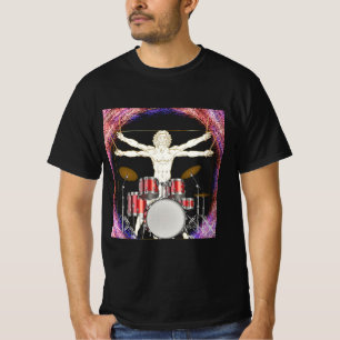 Vitruvian Drummer T-Shirt