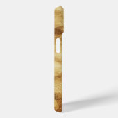 VITRUVIAN MAN Antiek Parchment Red Ruby Monogram Case-Mate iPhone Case (Achterkant / Rechts)