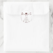 Vitruvian Man BRK Ronde Sticker (Tas)