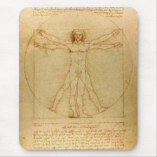 Vitruvian Man door Leonardo Da Vinci Muismat