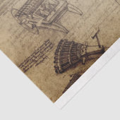 Vitruvian Man Furniture Decoupage Tissue Tissuepapier (Detail)