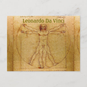 Vitruvian Man-Leonardo Da Vinci Briefkaart