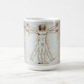 Vitruvian Man par Leonardo da Vinci Coffee Mug (Centre)
