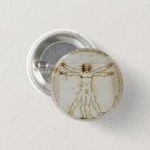 Vitruvian Man Tiny Button (Voorkant /achterkant)