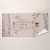 Vitruvian Man Vitruvian Man, Leonardo da Vinci (Serviette de bain)