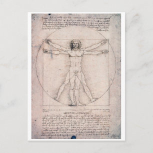 Vitruvian ManVitruvian Man, Leonardo da Vinci Briefkaart