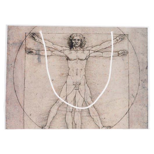 Vitruvian ManVitruvian Man, Leonardo da Vinci Groot Cadeauzakje (Achterkant)