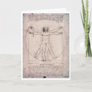 Vitruvian ManVitruvian Man, Leonardo da Vinci Kaart