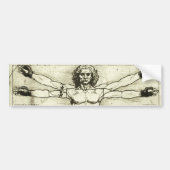 Vitruvian MMA Man Bumpersticker (Voorkant)