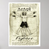 Vitruvian MMA Man Poster (Voorkant)