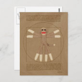 Vitruvian Monkey Briefkaart (Voorkant / Achterkant)
