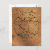 Vitruvian Pup Briefkaart (Voorkant / Achterkant)