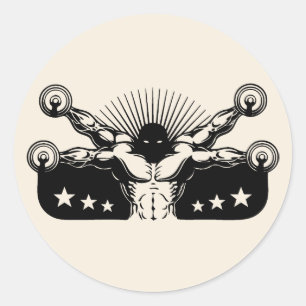 Vitruvian Reps Ronde Sticker