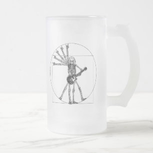 Vitruvian Skeleton Matglas Bierpul