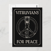 Vitruvians for Peace Briefkaart (Voorkant / Achterkant)
