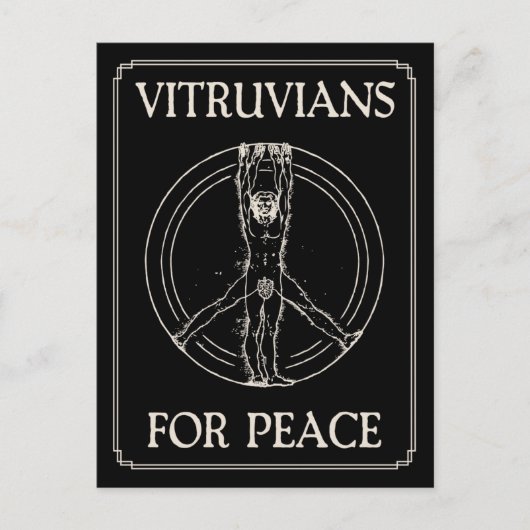 Vitruvians for Peace Briefkaart (Voorkant)