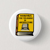 Vitruvius Ten Books of Architecture Book Button (Voorkant)