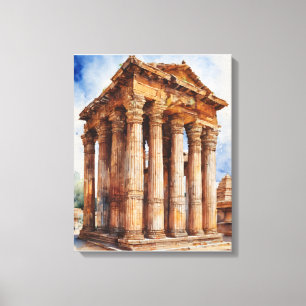 Vittala Tempel van Muzikale Pijlers I Canvas Afdruk