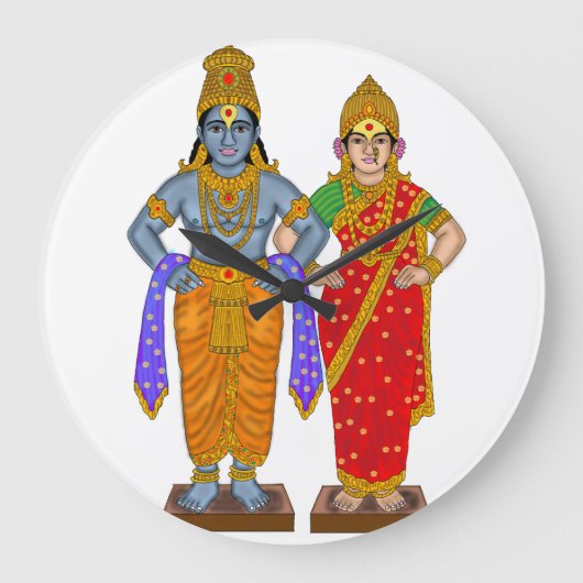 Vitthal Rukmini Clock Grote Klok (Voorkant)
