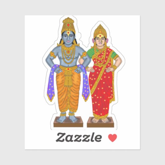 Vitthal Rukmini Sticker (Feuille)