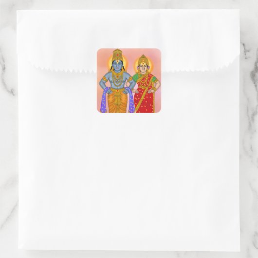 Vitthal Rukmini Sticker (Tas)
