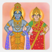 Vitthal Rukmini Sticker (Voorkant)