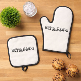 Vityland Oven Mitt and Pot Holders Ovenwant & Pannenlap Set