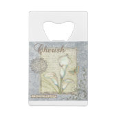 VIV21 Word 2 Cherish.tif Kredietkaart Flessenopener (Achterkant)