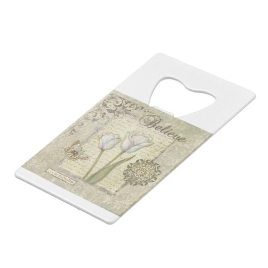 VIV22 Word 3 Believe.tif Kredietkaart Flessenopener (Achterkant Gekanteld)