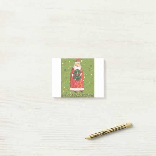 VIV77 Green Santa.tif Post-it® Notes (Op bureau)