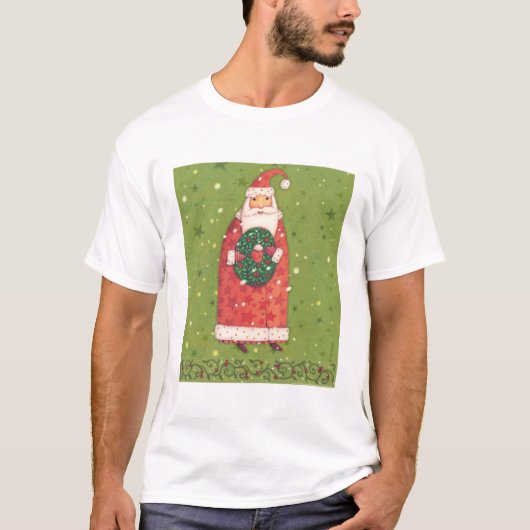 VIV77 Green Santa.tif T-shirt (Voorkant)