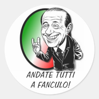 VIVA BERLUSCONI! RONDE STICKER