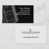 Viva Black Visitekaartje - Donker (Voorkant / Achterkant)