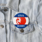 Viva Bobby Kennedy Ronde Button 7,6 Cm (In situ)
