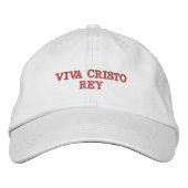 Viva Cristo Rey Geborduurde Pet (Voorkant)