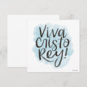 Viva Cristo Rey. Wenskaart Kaart (Voorkant / Achterkant)
