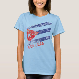 Viva Cuba vlag verhit T-shirt