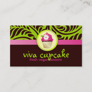 Viva Cupcake Green Visitekaartje