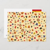 Viva España - carte postale avec éléments culturel (Devant / Derrière)