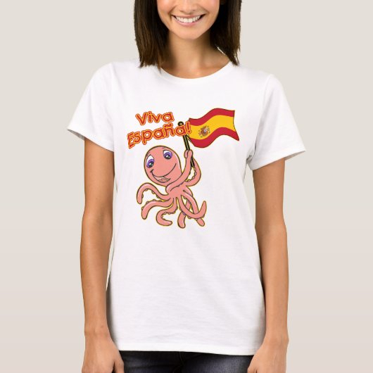 Viva Espana met Octopus Soccer Tshirt (Voorkant)