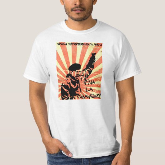 Viva Hugo Chavez. T-shirt (Voorkant)