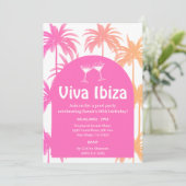 Viva Ibiza Zomerfeest Kaart (Staand voorkant)