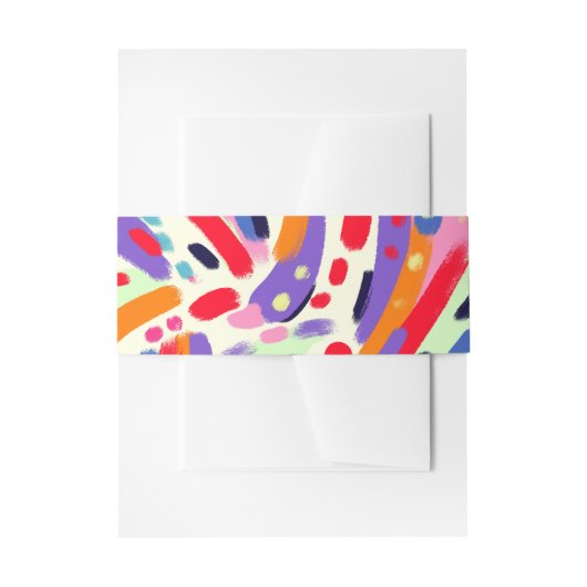 Viva Kleuren! Uitnodigingen Wikkel (Voorkant Voorbeeld)