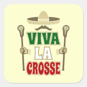 VIVA LA CROSS VIERKANTE STICKER