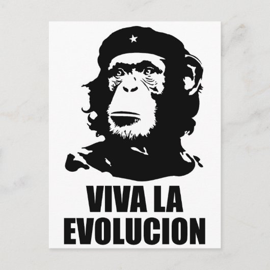 Viva la Evolucion Briefkaart (Voorkant)